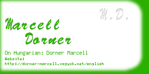 marcell dorner business card